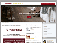 Tablet Screenshot of parquetpedrosa.com